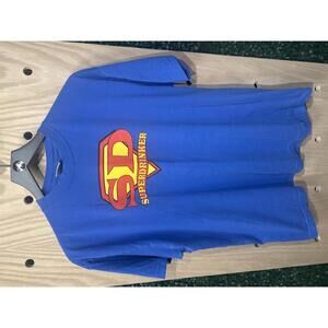 Stedman Blue Graphic T-Shirt with Superdrinker Logo